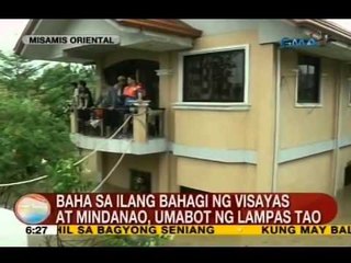 UB: Baha sa ilang bahagi ng Visayas at Mindanao, umabot ng lampas tao