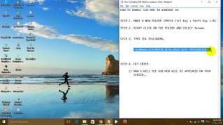 How to enable GOD MOD in Windows 10