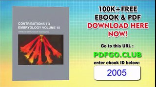 Contributions to embryology Volume 10 Paperback – May 14, 2012