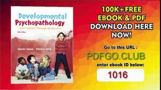 Developmental Psychopathology 5th Edition