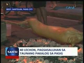 Saksi: 40 lechon, pagsasaluhan sa taunang Pakalog sa Pasig