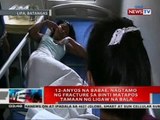 12-anyos na babae, nagtampo ng fracture sa binti matapos tamaan ng ligaw na bala