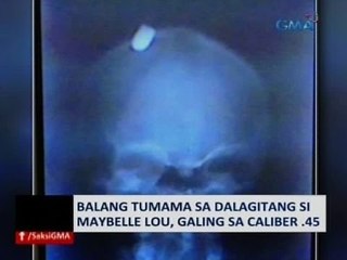 Saksi: Balang tumama sa dalagita sa Caloocan, galing sa kalibre .45
