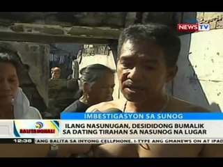 BT: Pagpapatayo ng bahay sa nasunog na bahagi ng Brgy. Apolonio Samson, ipinagbabawal na