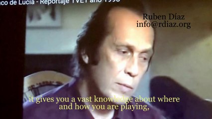 Anecdotes with Paco de Lucia + Tips 7/ Creativity vs Parroting Falsetas / Ruben Diaz flamenco/Spain