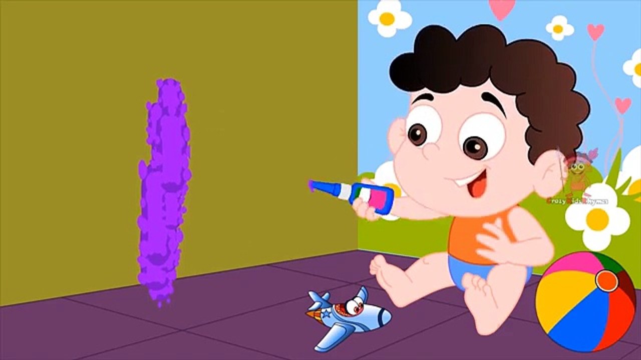 Funny Little Baby Boy Играть цвета Клей СЛИЗЬ Ч...