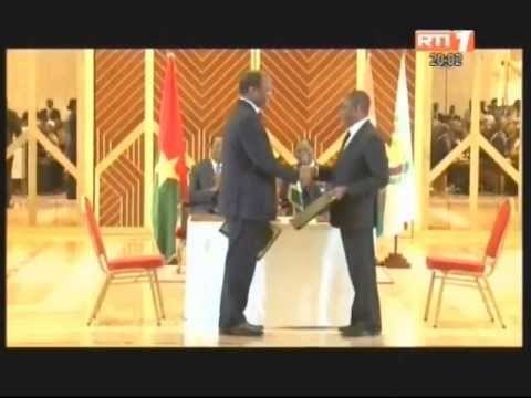Cérémonie de clôture de la 3ème Conférence du Traité d`Amitié et de coopération Ivoiro-Burkinabé