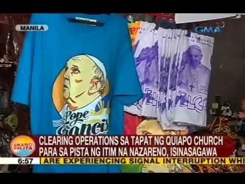UB: Clearing operations sa tapat ng Quiapo Church para sa pista ng Itim na Nazareno, isinasagawa