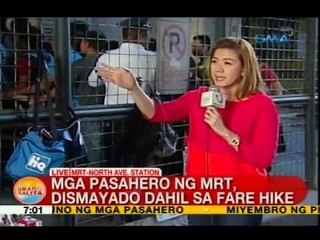 UB: Mga pasahero ng MRT, dismayado dahil sa fare hike
