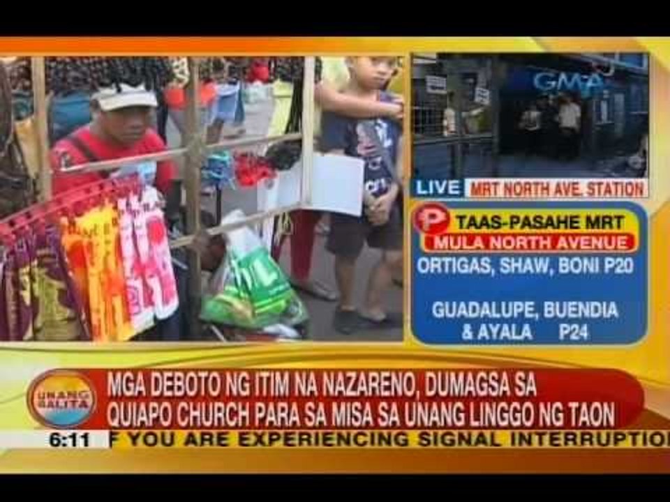 UB: Mga deboto ng Itim na Nazareno, dumagsa sa Quiapo Church para sa misa sa unang linggo ng taon