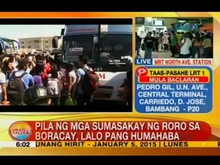 UB: Pila ng mga sumasakay ng RORO sa Boracay, lalo pang humahaba