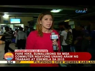 UB: Fare hike, sumalubong sa commuter ngayong unang araw ng trabaho at eskwela sa 2015