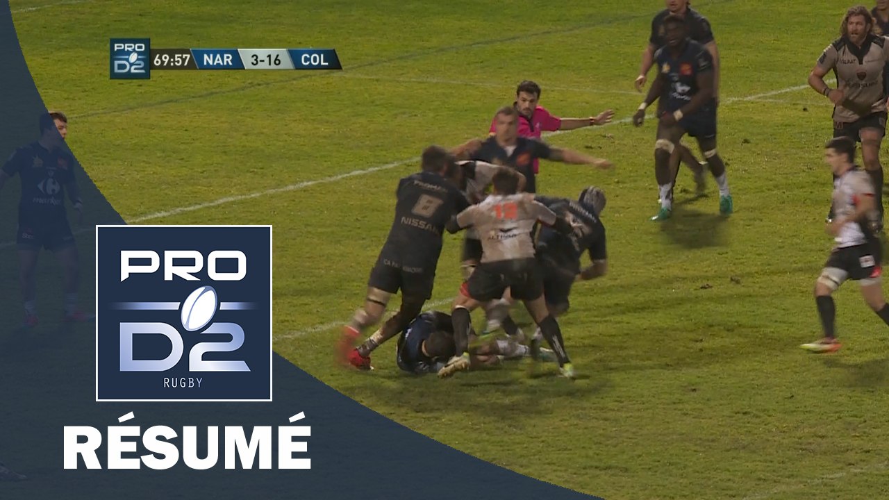 PRO D2 - Résumé Narbonne-Colomiers 10-16 - J19 - Saison 2016/2017