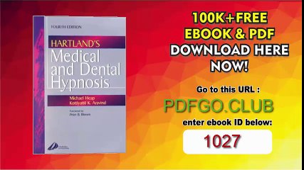 Hartland's Medical and Dental Hypnosis, 4e 4th Edition