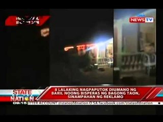 SONA: Walong lalaking nagpaputok ng baril noong bisperas ng Bagong Taon, sinampahan ng reklamo
