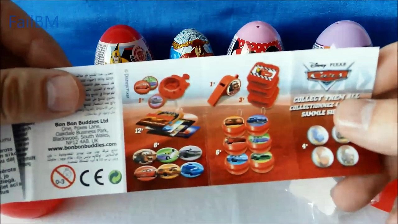 Surprise Eggs Opening Minnie Mouse Transformers Cars Aladdin Little Pony Disney Pixar Unboxing