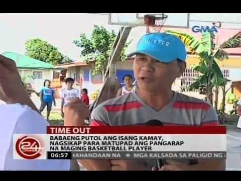 Babaeng putol ang isang kamay, nagsikap para matupad ang pangarap na maging basketball player