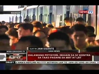 QRT: Dalawang petisyon, inihain sa SC kontra sa taas-pasahe sa MRT at LRT