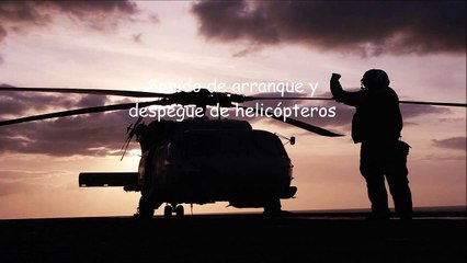 Sonido de arranque y despegue de helicópteros