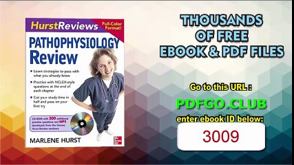 Hurst Reviews Pathophysiology Review 1st Edition