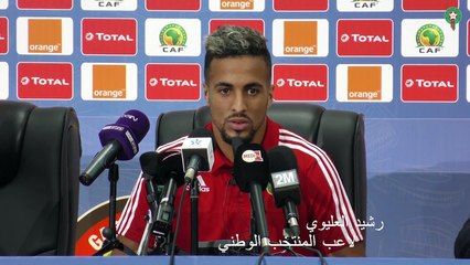 التسجيل الكامل للقاء الصحافي للاعب المنتخب الوطني رشيد العلوي-28 يناير 2017