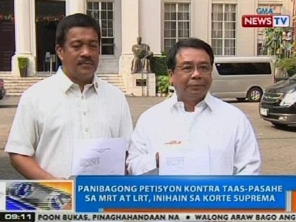 NTG: Panibagong petisyon vs. taas-pasahe sa MRT at LRT, inihain sa SC