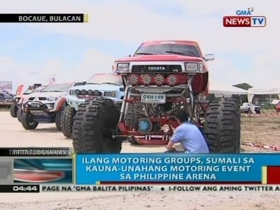 BP: Ilang motoring groups, sumali sa kauna-unahang motoring event sa Philippine Arena