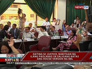 Dating SC Justice, nakitaan ng ilang paglabag sa saligang batas ang house version ng BBL