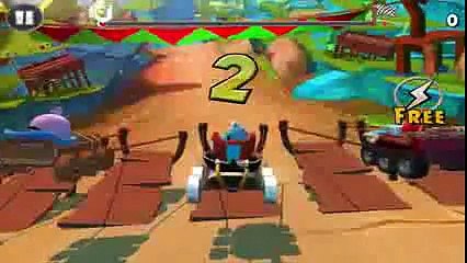 Angry Birds Go! Walkthrough Rocky Road Track 2 Race 1