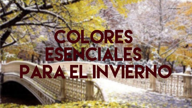 Colores esenciales para el invierno
