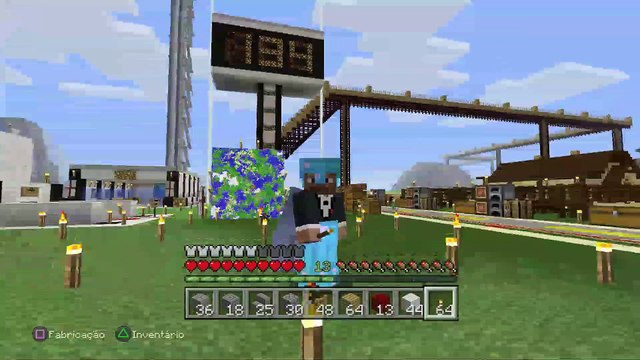 MINECRAFT Ep 0134 Os Muros do CASTELO estão Prontos