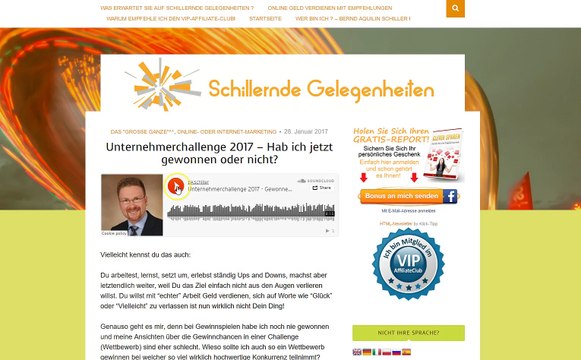 Habe ich jetzt die Unternehmerchallenge gewonnen oder nicht?