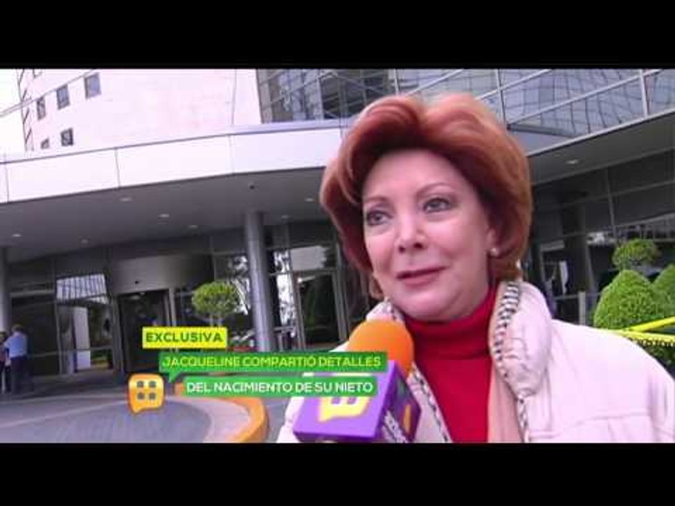 Jacqueline Andere habla de su nuevo nieto