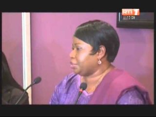 Au terme d'un séjour, Fatou Bensouda procureur de la CPI a animé une conference de presse