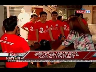 Ilang Pilipino, abala na rin sa 'spiritual preparation' para sa pagbisita ni Pope Francis