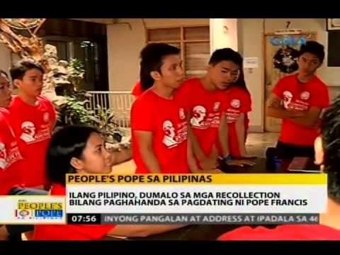 24 Oras: Ilang Pilipino, dumalo sa mga recollection bilang paghahanda sa pagdating ni Pope Francis