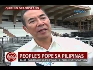 24 Oras: Seguridad at kaayusan sa Quirino Grandstand para sa papal visit, ininspeksyon