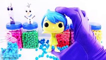 Learn Colors with Playdoh Dippin Dots Funko Pop Toy Surprises Frozen Inside Out Yo Gabba Gabba
