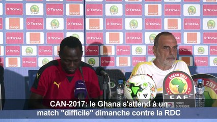 CAN-2017: le Ghana s'attend à un match "difficile" contre la RDC