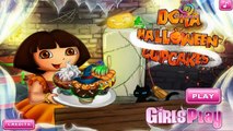 Play # Watch Dora # Cartoons video explorer Games on youtube Halloween Cupcakes gameplay for Kids