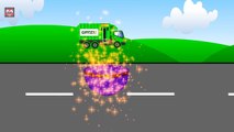 Surprise Eggs Super Heroes - Learn Colors With Garbage Truck - Learn Colours for Kids Toddlers Baby