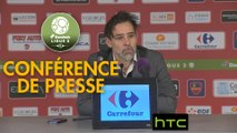 Conférence de presse Gazélec FC Ajaccio - Stade Lavallois (1-1) : Jean-Luc VANNUCHI (GFCA) - Marco SIMONE (LAVAL) - 2016/2017