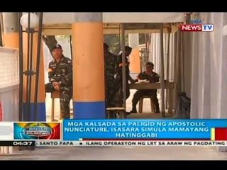 BP: Mga kalsada sa paligid ng Apostolic Nunciature, isasara