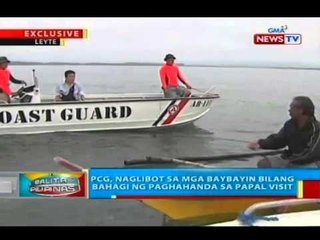 BP: PCG, naglibot sa mga baybayin bilang bahagi ng paghahanda sa Papal visit