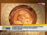 Commemorative coins at gold coinage stamps, mabibili bilang souvenir sa pagbisita ni Pope Francis