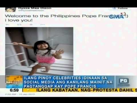 Kapuso stars, other celebrities welcome Pope Francis | Unang Hirit