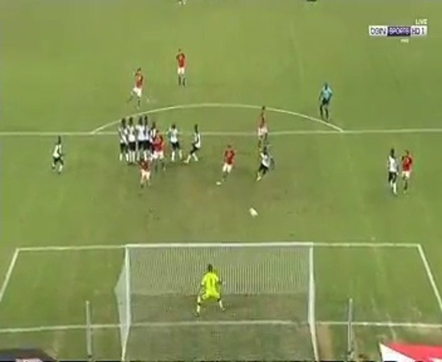 محمد صلاح يتقدم لمصر على غانا فى الدقيقة 11