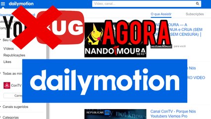 NOVA ERA DAILYMOTION! FIM DO YOUBUG!! (VIDEO DO ConTV)