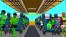Batman Finger Family Hulk Wheels on the bus Spiderman johny johny yes papa Nursery Rhymes