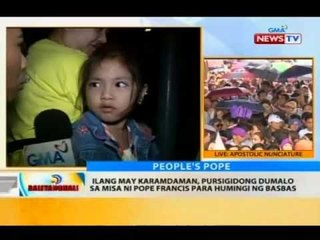 BT: Ilang may karamdaman, pursigidong dumalo sa misa ni Pope Francis para humingi ng basbas
